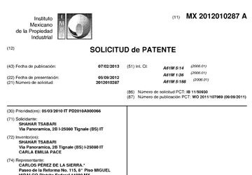 Patent granted for Mexico